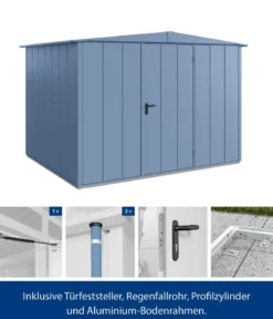 Hörmann Berry-Gerätehaus Modern-S Typ 3, ca. B323,6/H219,4/T247,7 cm