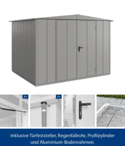 Hörmann Berry-Gerätehaus Modern-S Typ 3, ca. B323,6/H219,4/T247,7 cm