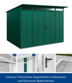Hörmann Berry-Gerätehaus Modern-P Typ 3, ca. B312,7/H232,3/T283,4 cm