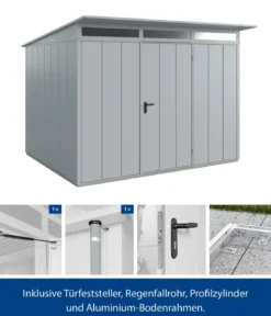 Hörmann Berry-Gerätehaus Modern-P Typ 3, ca. B312,7/H232,3/T283,4 cm