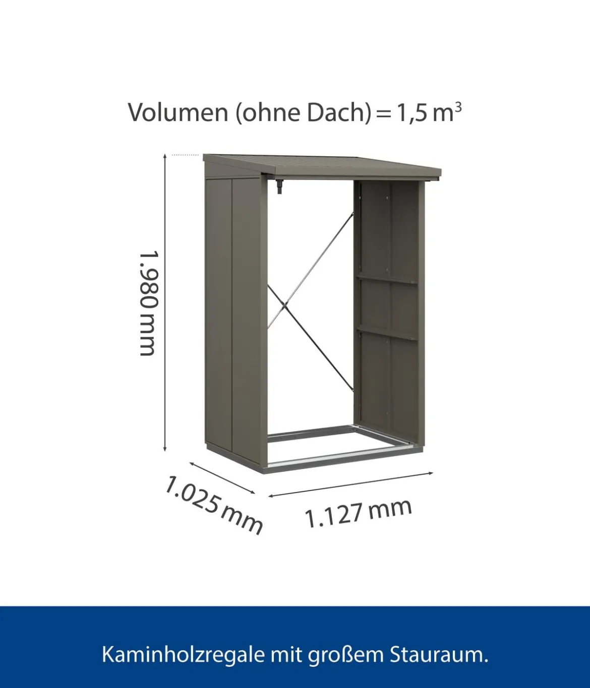 Hörmann Berry-Kaminholzregal Modern
