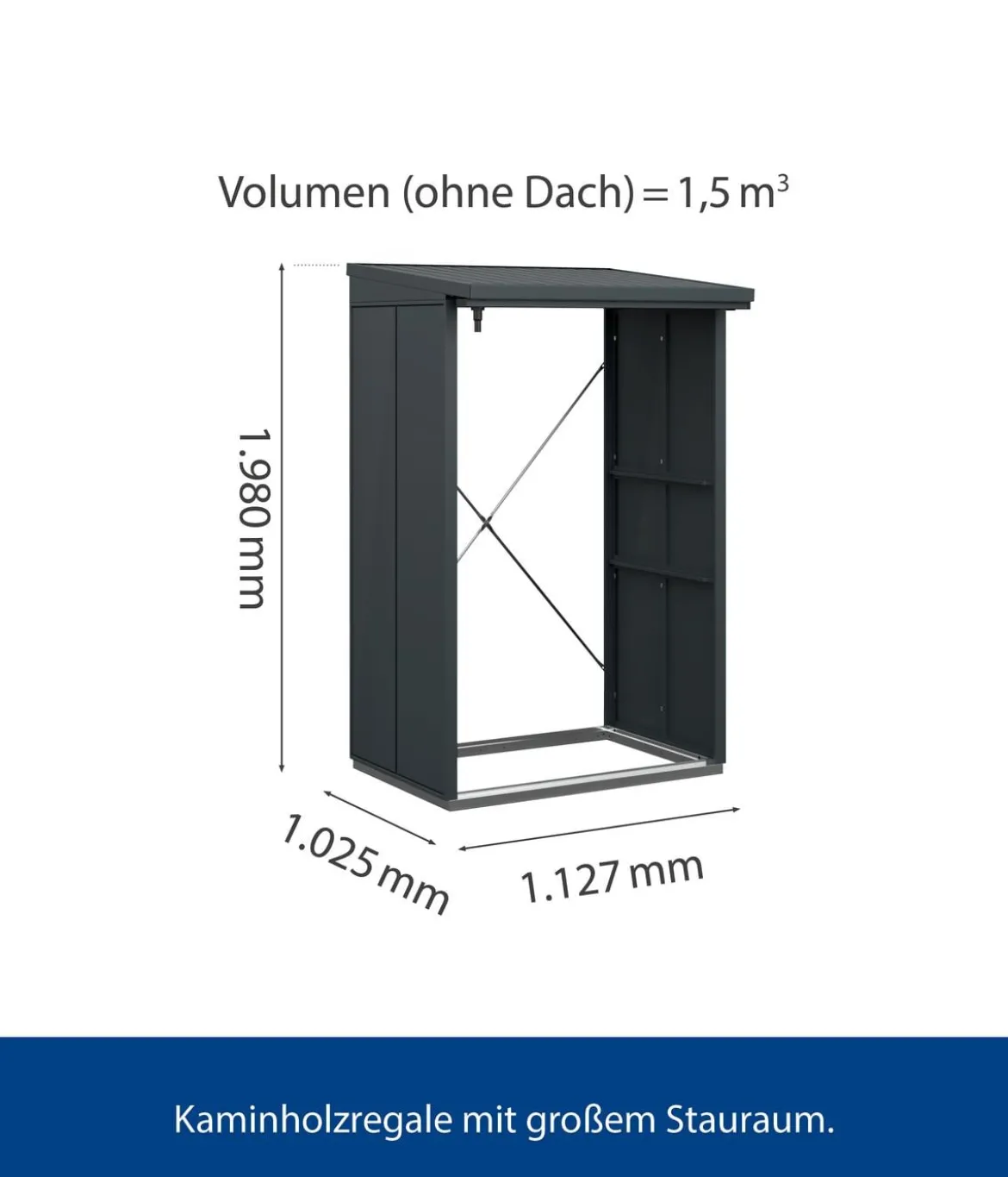 Hörmann Berry-Kaminholzregal Modern