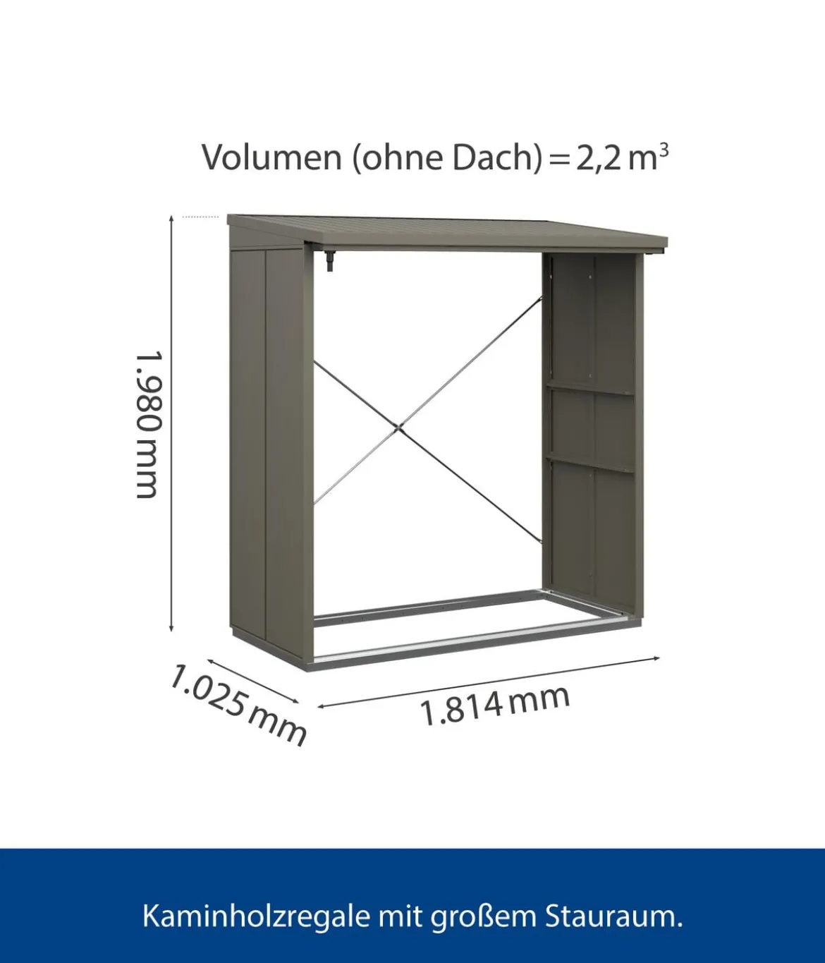 Hörmann Berry-Kaminholzregal Modern