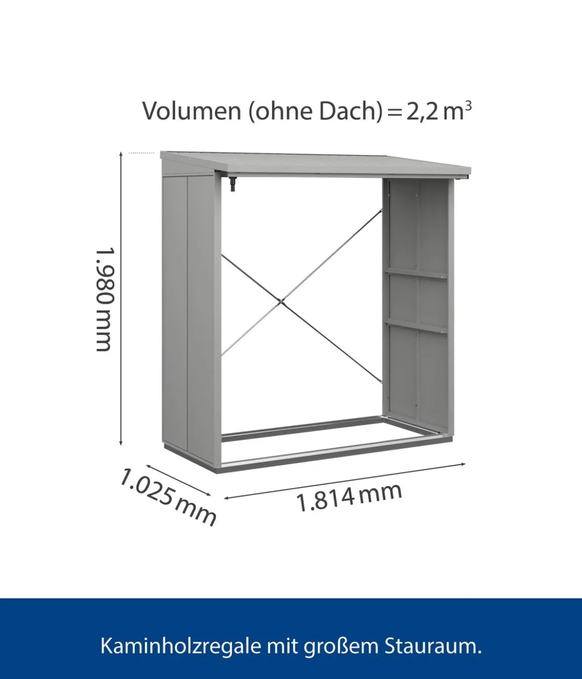 Hörmann Berry-Kaminholzregal Modern