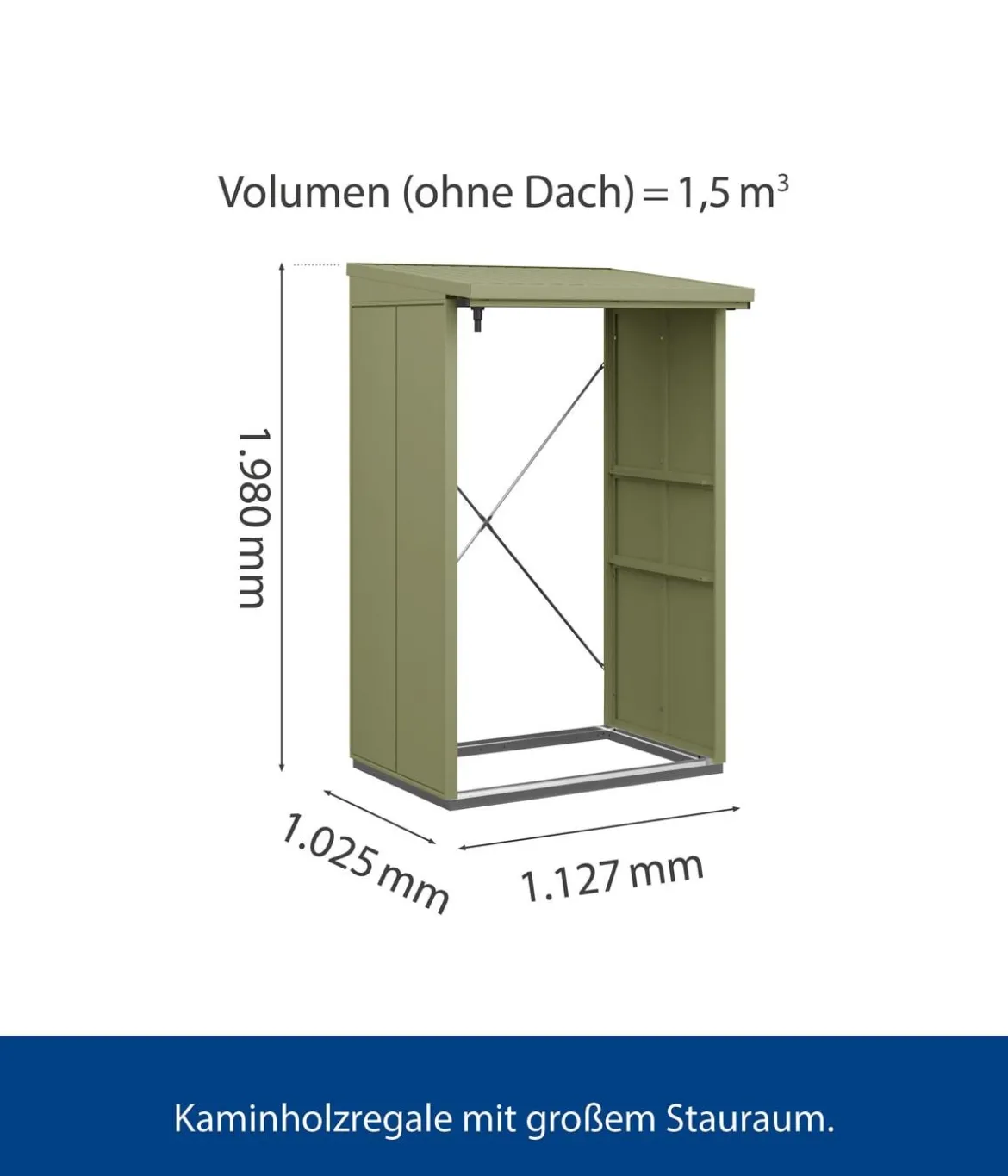 Hörmann Berry-Kaminholzregal Modern