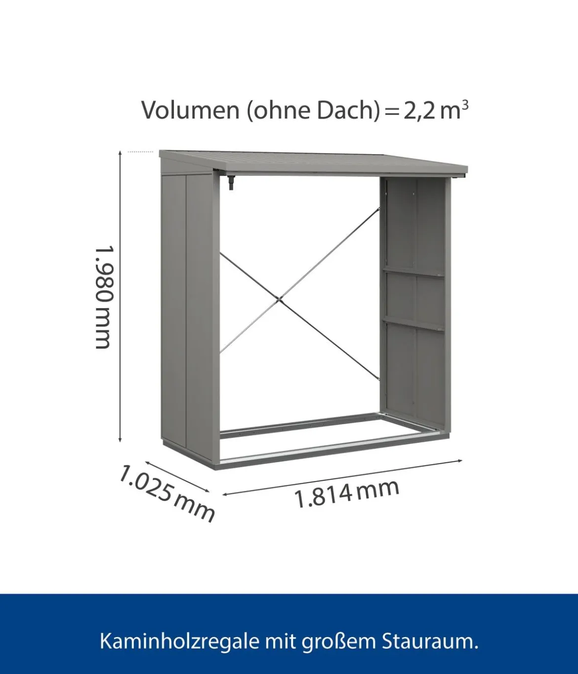 Hörmann Berry-Kaminholzregal Modern