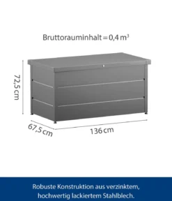 Hörmann Gartenbox Juno Modern 1320, 400 Liter, ca. B136/H72,5/T67,5 cm