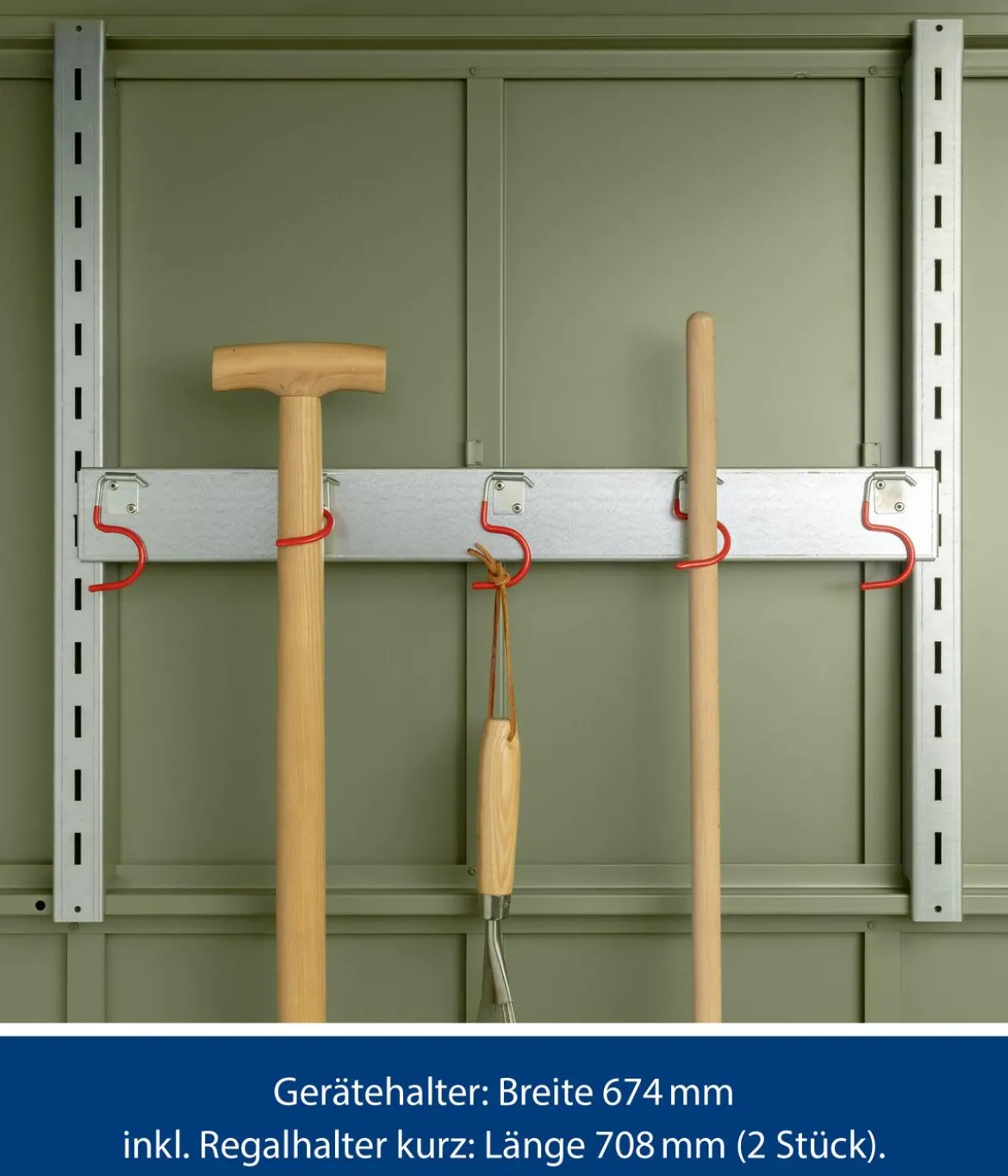 Hörmann Gerätehalter-Set, inkl. Regalhalter-Set kurz