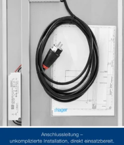 Hörmann Juno Elektropanel mit 1-Phasen-Wechselstrom, ca. B47/H180/T2 cm