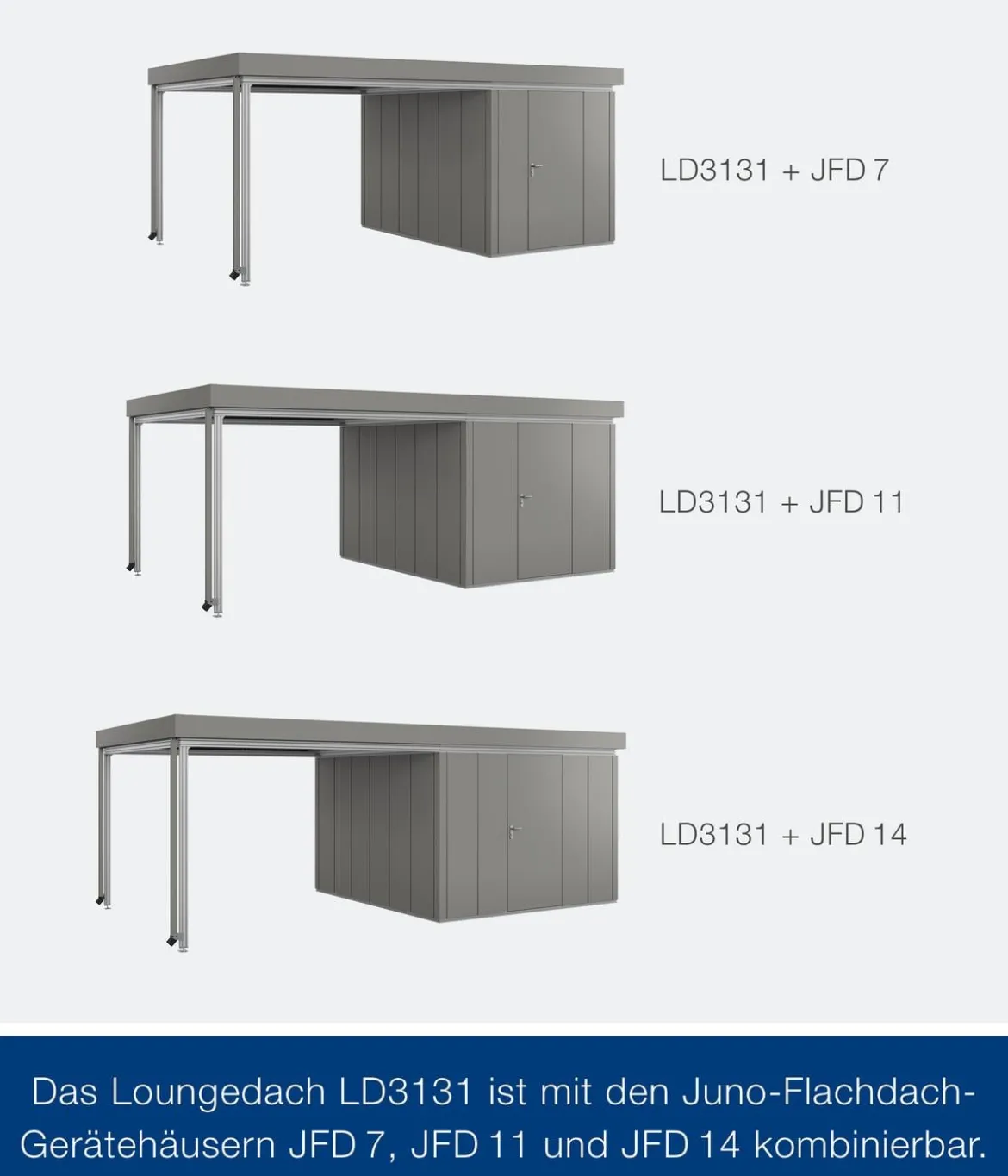 Hörmann Juno Loungedach für JFD7/11/14, ca. B321/H220/T325 cm