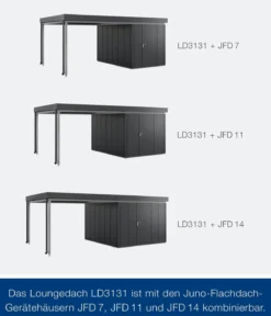 Hörmann Juno Loungedach für JFD7/11/14, ca. B321/H220/T325 cm