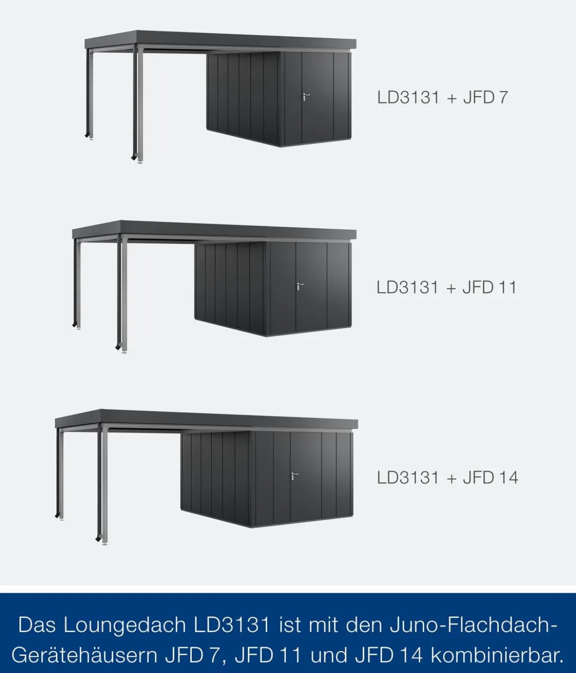 Hörmann Juno Loungedach für JFD7/11/14, ca. B321/H220/T325 cm