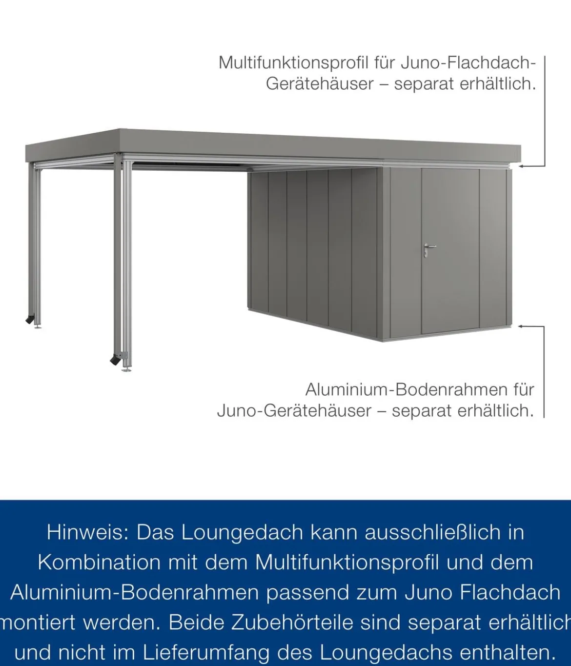 Hörmann Juno Loungedach für JFD7/11/14, ca. B321/H220/T325 cm