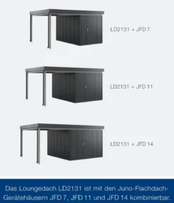 Hörmann Juno Loungedach für JFD7/11/14, ca. B225/H220/T325 cm
