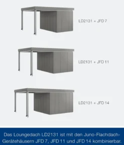 Hörmann Juno Loungedach für JFD7/11/14, ca. B225/H220/T325 cm