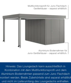 Hörmann Juno Loungedach für JFD7/11/14, ca. B225/H220/T325 cm