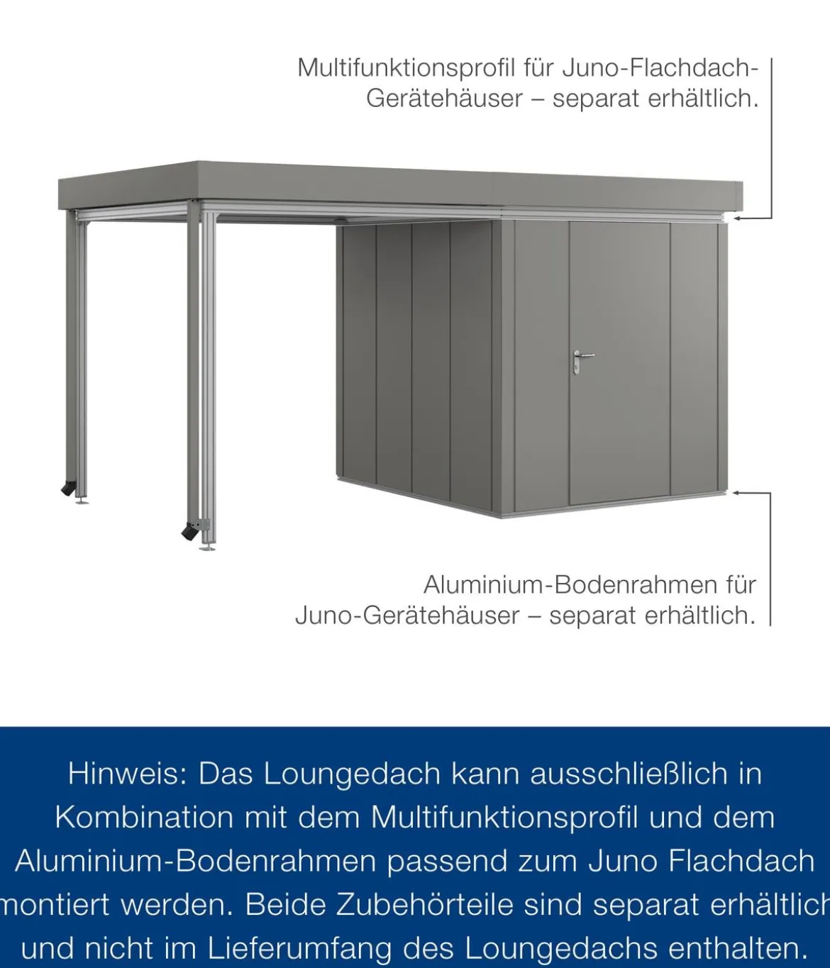 Hörmann Juno Loungedach für JFD5/9/12, ca. B225/H220/T229 cm