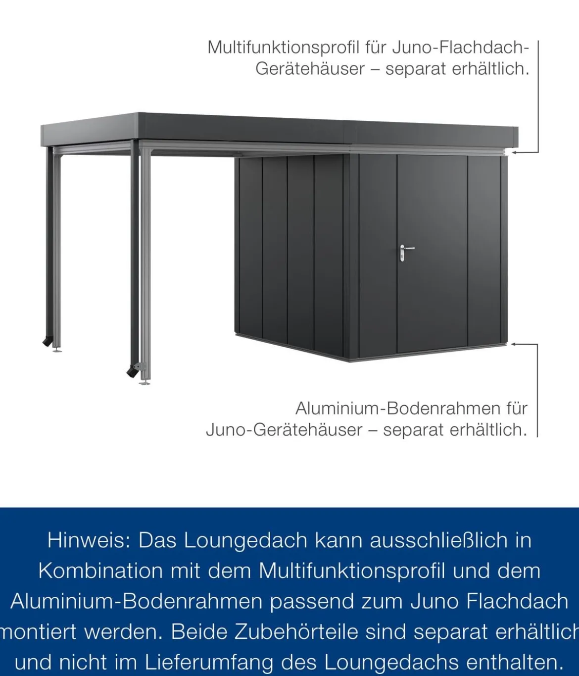 Hörmann Juno Loungedach für JFD5/9/12, ca. B225/H220/T229 cm