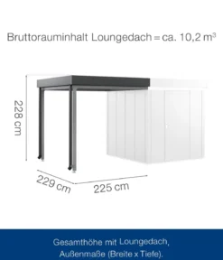Hörmann Juno Loungedach für JFD5/9/12, ca. B225/H220/T229 cm