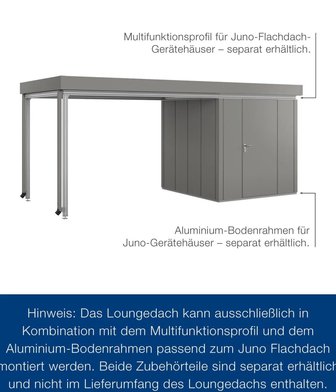Hörmann Juno Loungedach für JFD5/9/12, ca. B321/H220/T229 cm