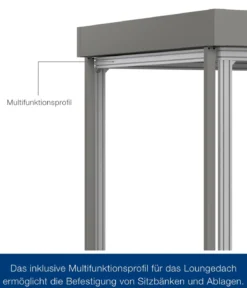 Hörmann Juno Loungedach für JFD5/9/12, ca. B321/H220/T229 cm