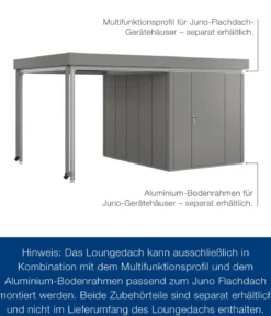 Hörmann Juno Loungedach für JFD6/10/13, ca. B225/H220/T277 cm