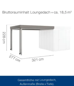 Hörmann Juno Loungedach für JFD6/10/13, ca. B321/H220/T277 cm