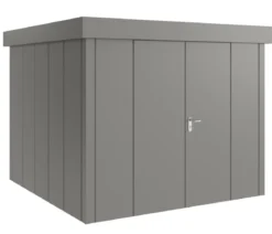 Hörmann Metallgerätehaus Juno JFD10 L-Sk Motiv Design mit Doppeltür, ca. B277/H222/T277 cm