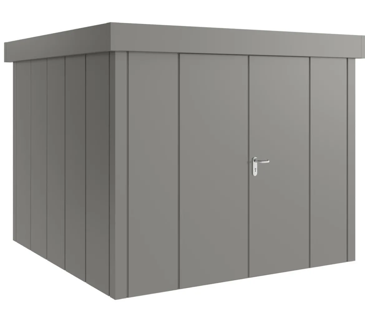 Hörmann Metallgerätehaus Juno JFD10 L-Sk Motiv Design mit Doppeltür, ca. B277/H222/T277 cm