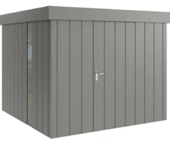 Hörmann Metallgerätehaus Juno JFD10 M-Sk Motiv Modern bodentiefes Fenster, ca. B277/H222/T277 cm