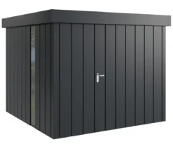 Hörmann Metallgerätehaus Juno JFD10 M-Sk Motiv Modern bodentiefes Fenster, ca. B277/H222/T277 cm