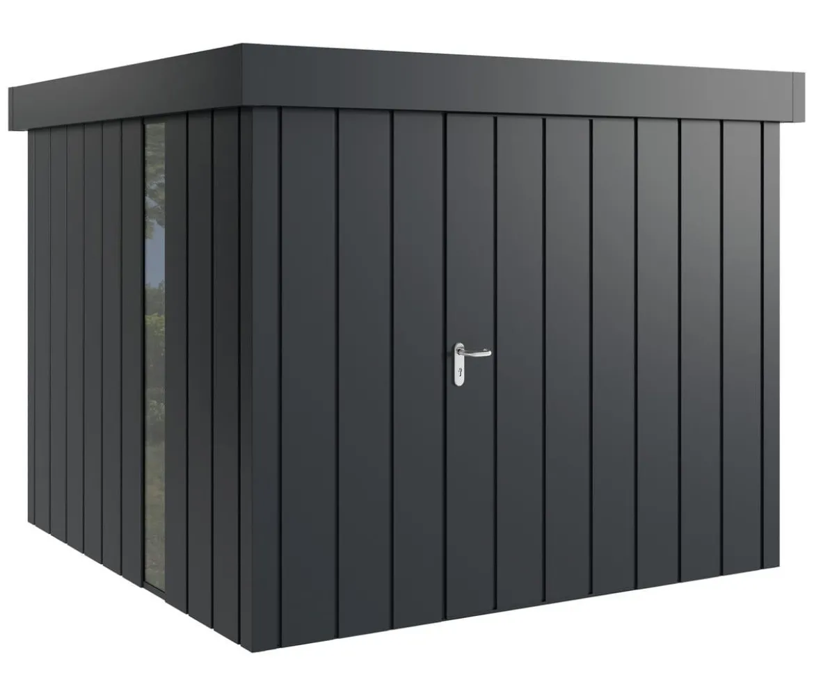Hörmann Metallgerätehaus Juno JFD10 M-Sk Motiv Modern bodentiefes Fenster, ca. B277/H222/T277 cm
