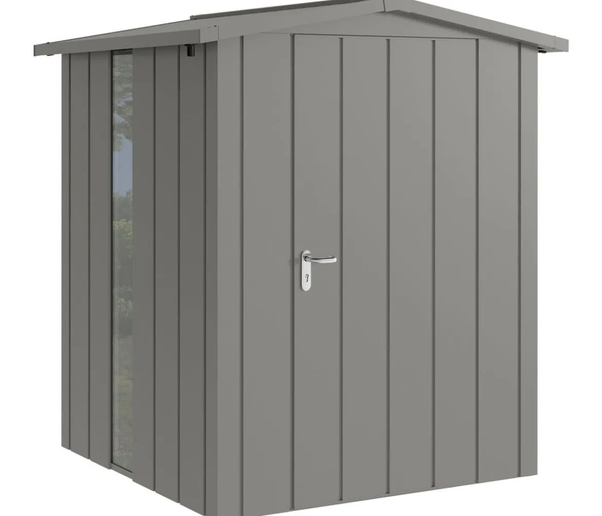 Hörmann Metallgerätehaus Juno JSD2 M-SK Motiv Modern bodentiefes Fenster, ca. B189/H219/T181 cm