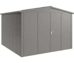 Hörmann Metallgerätehaus Juno JSD14 L-Sk Motiv Design mit Doppeltür, ca. B333/H231/T325 cm