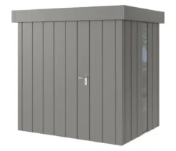 Hörmann Metallgerätehaus Juno JFD4 M-Sk Motiv Modern bodentiefes Fenster, ca. B229/H222/T181 cm