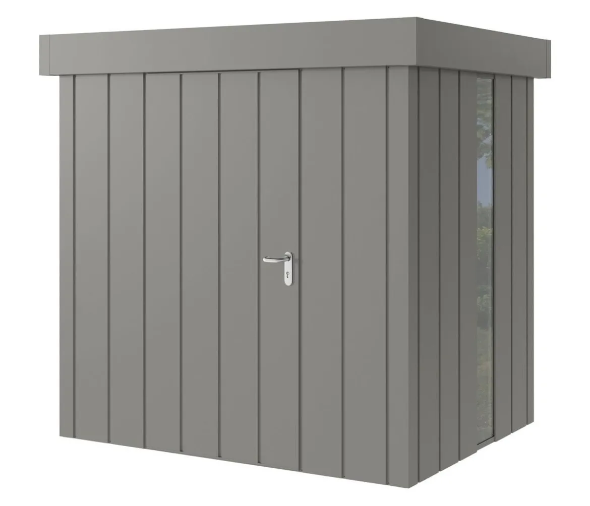 Hörmann Metallgerätehaus Juno JFD4 M-Sk Motiv Modern bodentiefes Fenster, ca. B229/H222/T181 cm
