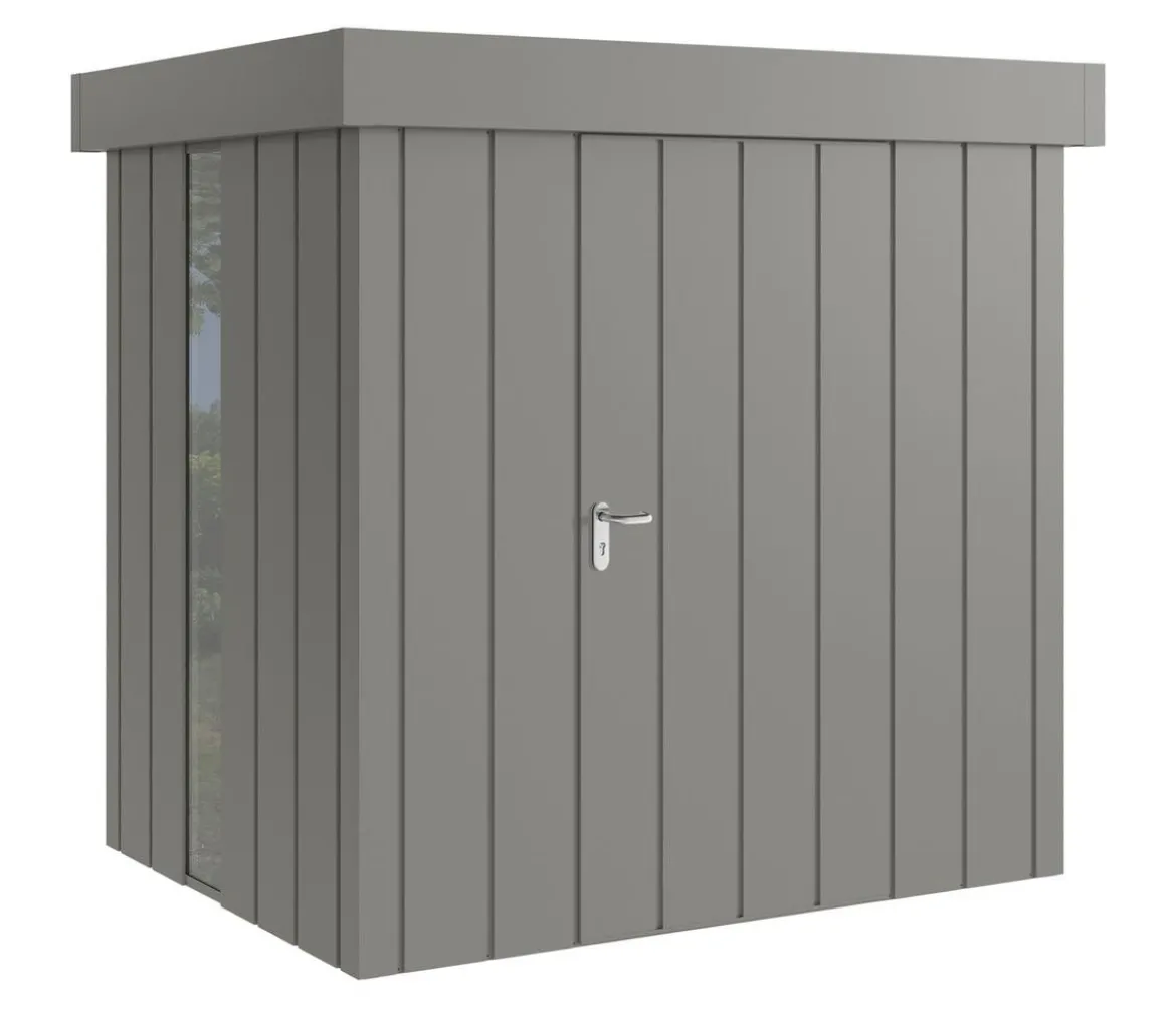Hörmann Metallgerätehaus Juno JFD4 M-Sk Motiv Modern bodentiefes Fenster, ca. B229/H222/T181 cm