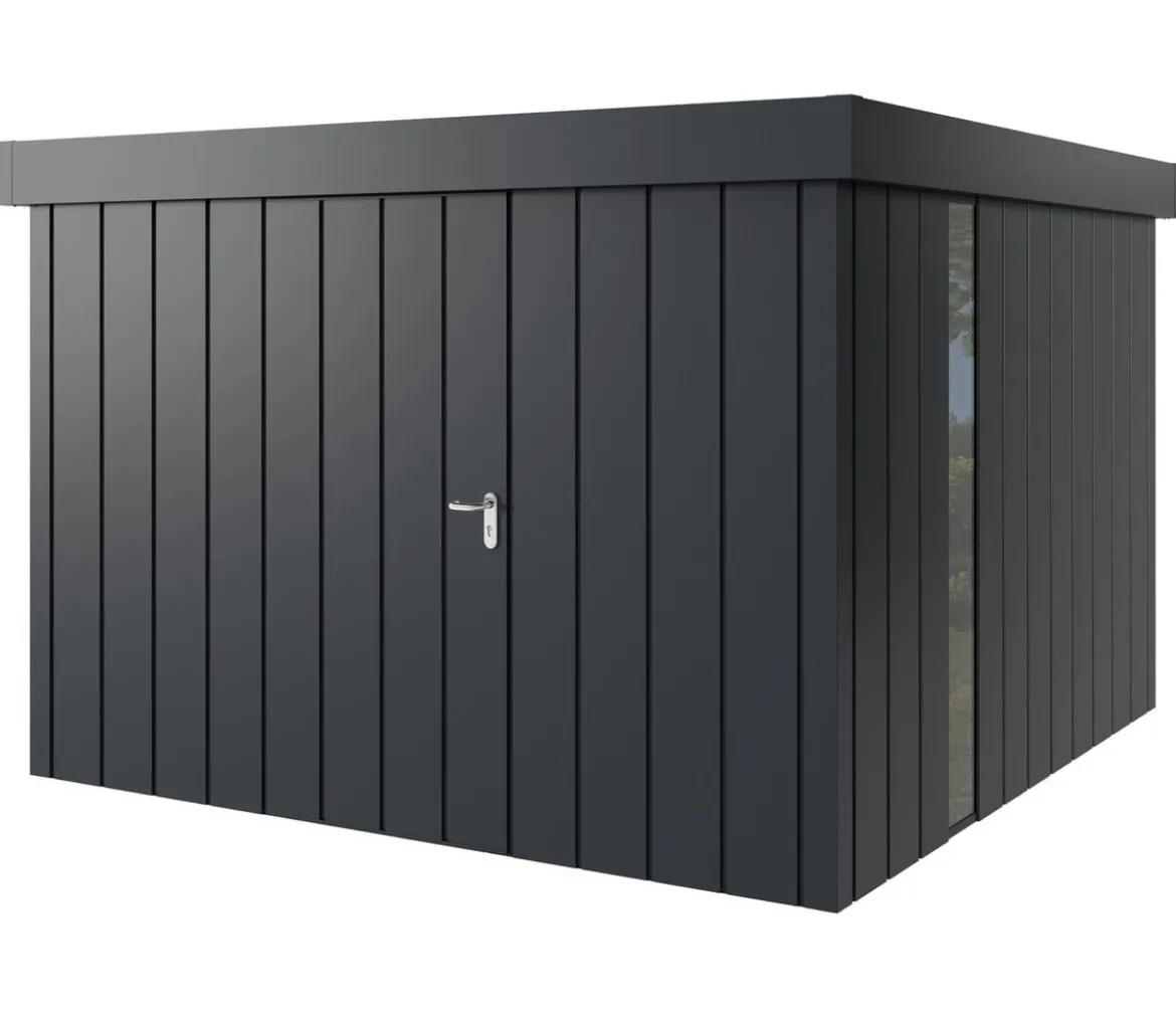 Hörmann Metallgerätehaus Juno JFD14 M-Sk Motiv Modern bodentiefes Fenster, ca. B325/H222/T325 cm