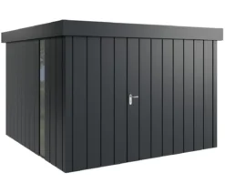 Hörmann Metallgerätehaus Juno JFD14 M-Sk Motiv Modern bodentiefes Fenster, ca. B325/H222/T325 cm