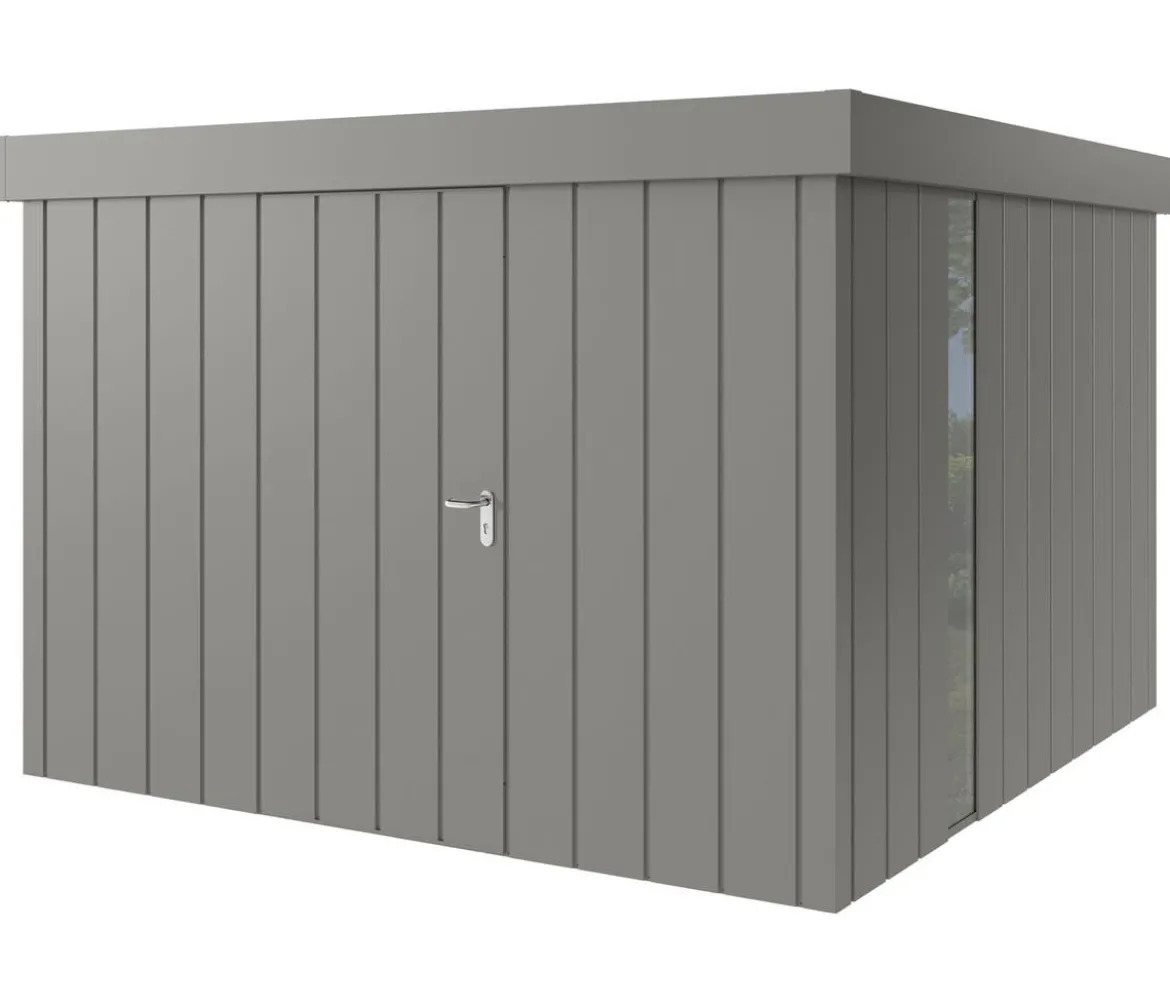Hörmann Metallgerätehaus Juno JFD14 M-Sk Motiv Modern bodentiefes Fenster, ca. B325/H222/T325 cm