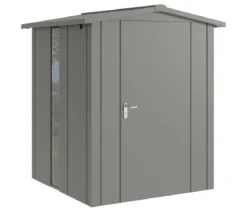 Hörmann Metallgerätehaus Juno JSD2 L-Sk Motiv Design bodentiefes Fenster, ca. B189/H219/T181 cm