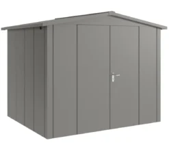Hörmann Metallgerätehaus Juno JSD9 L-Sk Motiv Design mit Doppeltür, ca. B285/H227/T237 cm