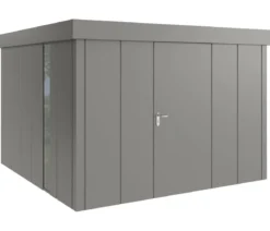Hörmann Metallgerätehaus Juno JFD14 L-Sk Motiv Design bodentiefes Fenster, ca. B325/H222/T325 cm