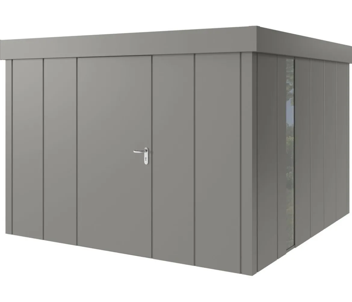 Hörmann Metallgerätehaus Juno JFD14 L-Sk Motiv Design bodentiefes Fenster, ca. B325/H222/T325 cm