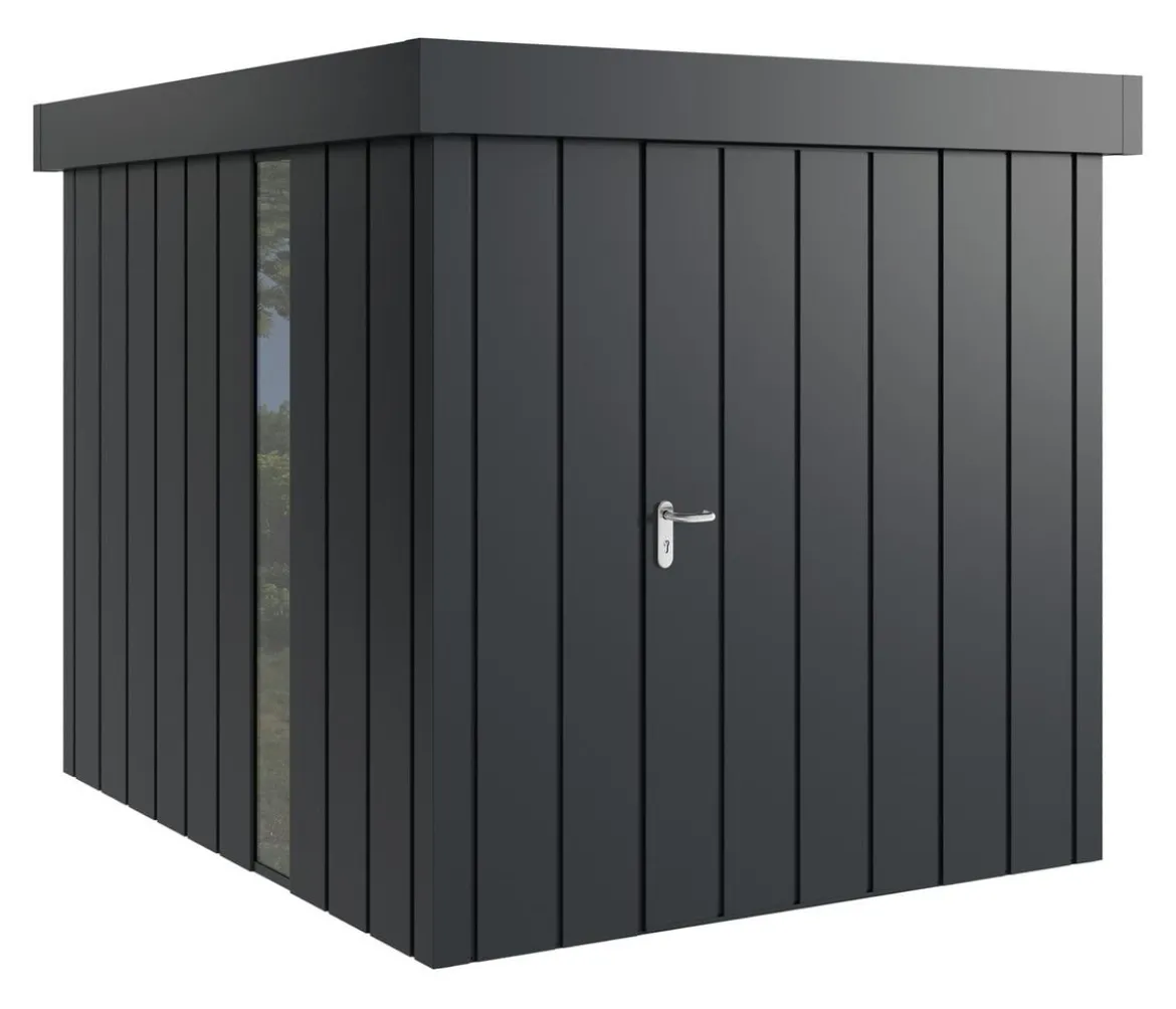 Hörmann Metallgerätehaus Juno JFD6 M-Sk Motiv Modern bodentiefes Fenster, ca. B229/H222/T277 cm