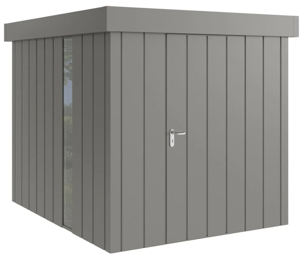 Hörmann Metallgerätehaus Juno JFD6 M-Sk Motiv Modern bodentiefes Fenster, ca. B229/H222/T277 cm