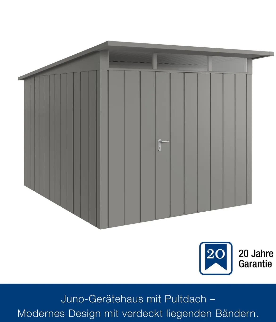 Hörmann Metallgerätehaus Juno JPD11 M-Sk Motiv Modern, ca. B277/H232/T358 cm