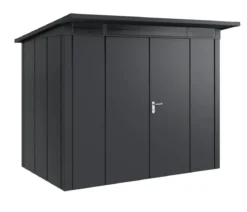Hörmann Metallgerätehaus Juno JPD8 L-Sk Motiv Design mit Doppeltür, ca. B277/H224/T214 cm