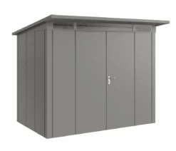 Hörmann Metallgerätehaus Juno JPD8 L-Sk Motiv Design mit Doppeltür, ca. B277/H224/T214 cm