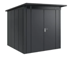 Hörmann Metallgerätehaus Juno JPD5 L-Sk Motiv Design mit Doppeltür, ca. B229/H224/T262 cm